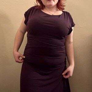 Plum Purple Whimsigoth Layered Dress